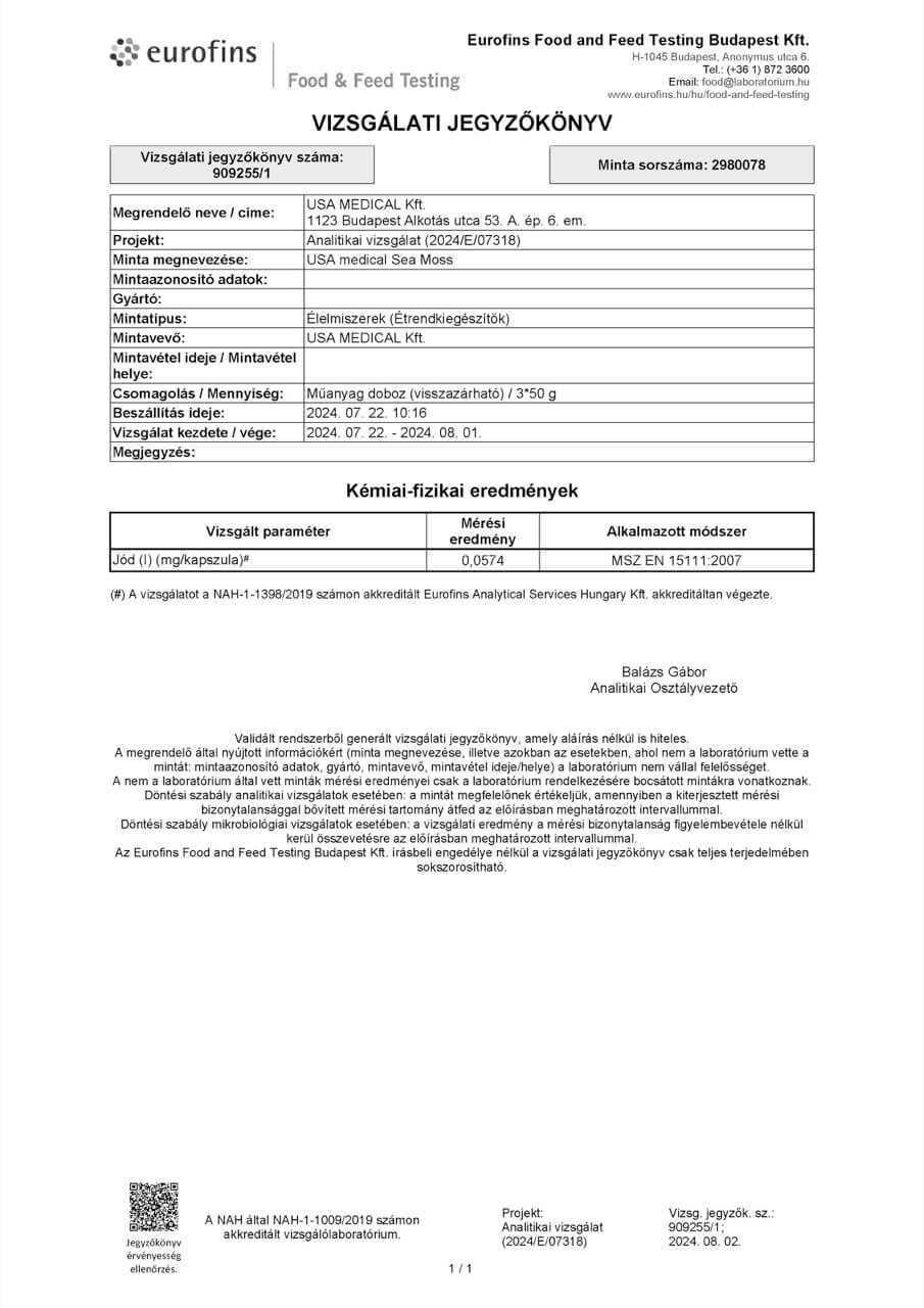 Organikus moszatok bojtorjángyökérrel és BioPerine®-nel 60 db - Image 2