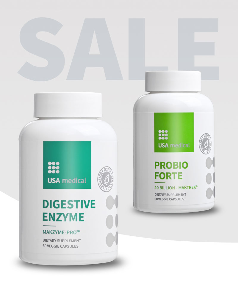 Emésztőenzim keverék kapszula + Bélflóra támogató kapszula