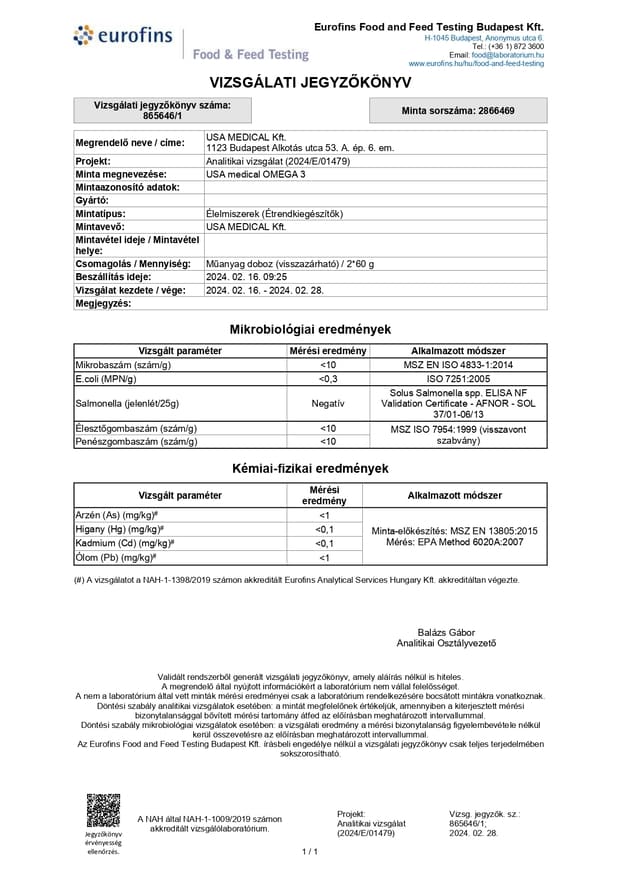 GOLDEN® Omega 3 halolaj kapszula 60 db - Image 2