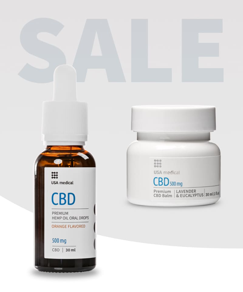 CBD Olaj 500 mg + CBD balzsam 500 mg