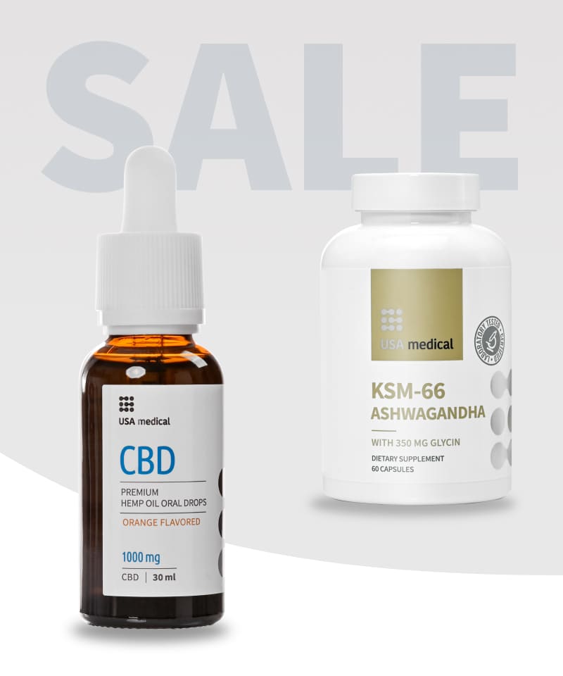 CBD Olaj 1000 mg + KSM-66 Ashwagandha