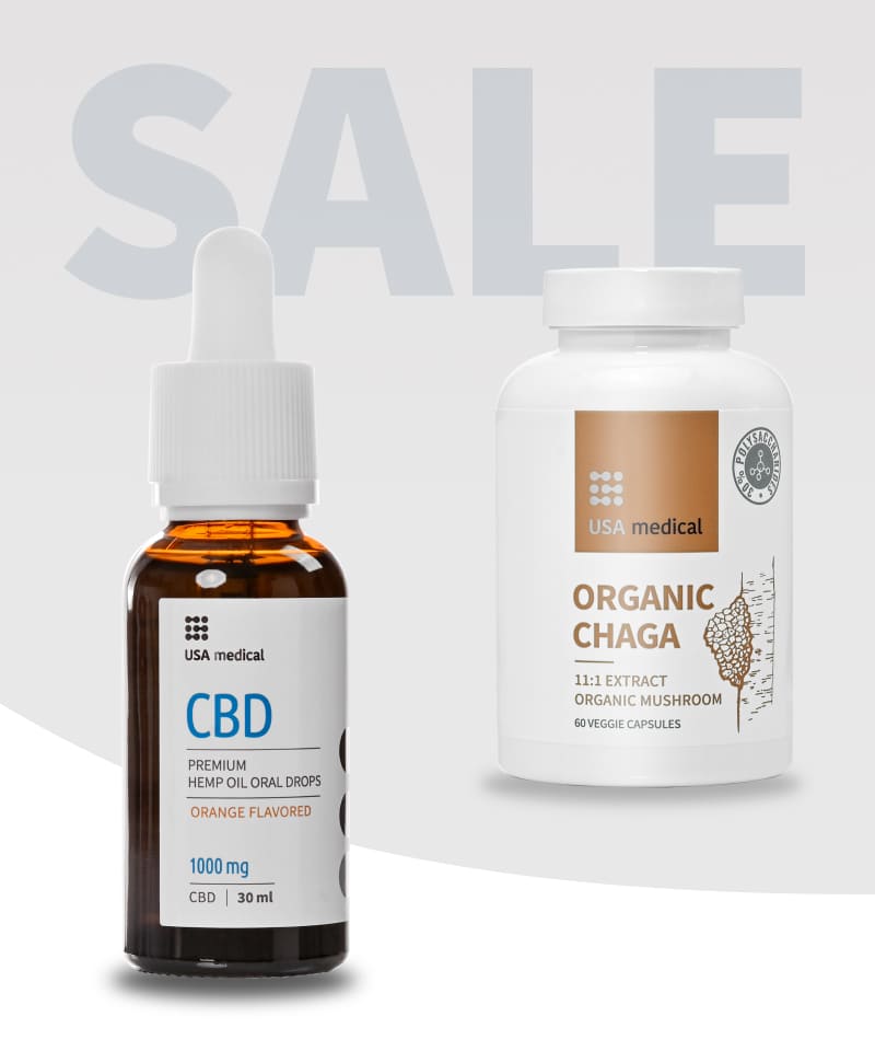 CBD Olaj 1000 mg + Organic CHAGA gomba kivonat