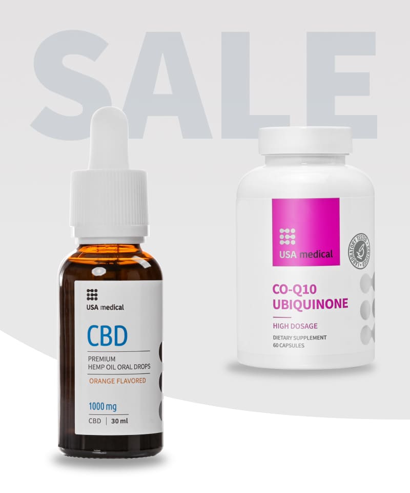 CBD Olaj 1000 mg + Q10 – koenzim kapszula