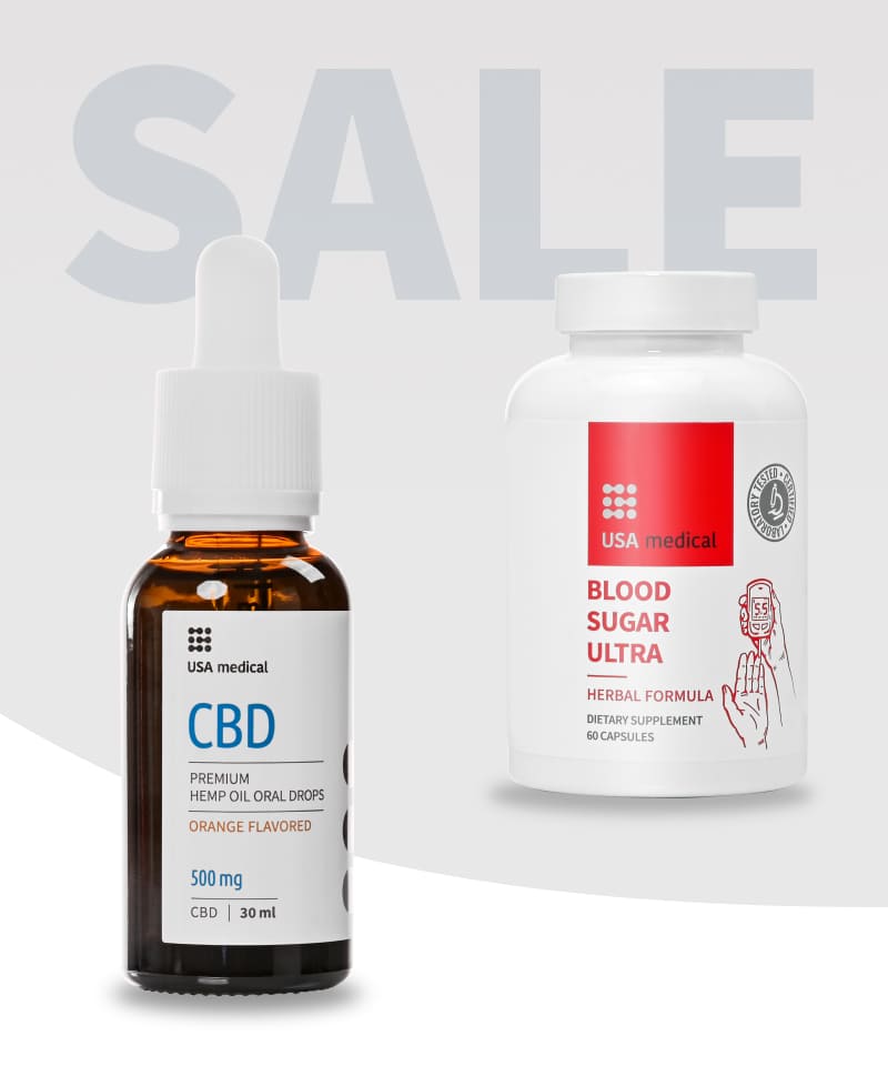 CBD Olaj 500 mg + Blood Sugar Ultra kapszula