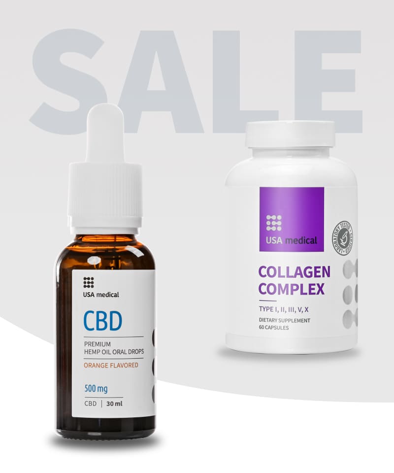 CBD Olaj 500 mg + Kollagén Komplex kapszula