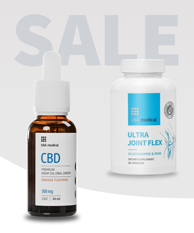 CBD Olaj 500 mg + Ultra Joint Flex C-vitaminnal