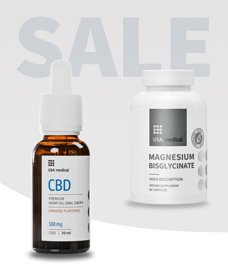 CBD Olaj 500 mg + Magnézium biszglicinát