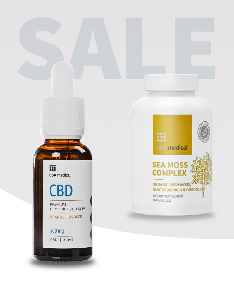 CBD Olaj 500 mg + Organikus moszatok