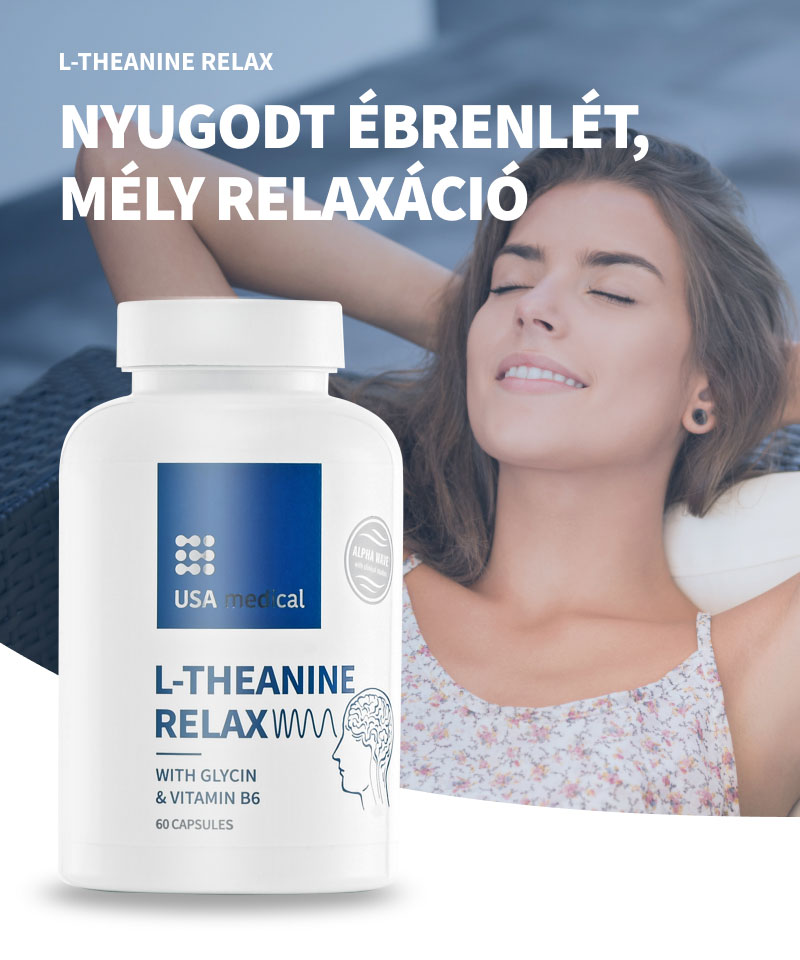 RELAX kapszula AlphaWave® L-theanine-nel és glicinnel 60 db