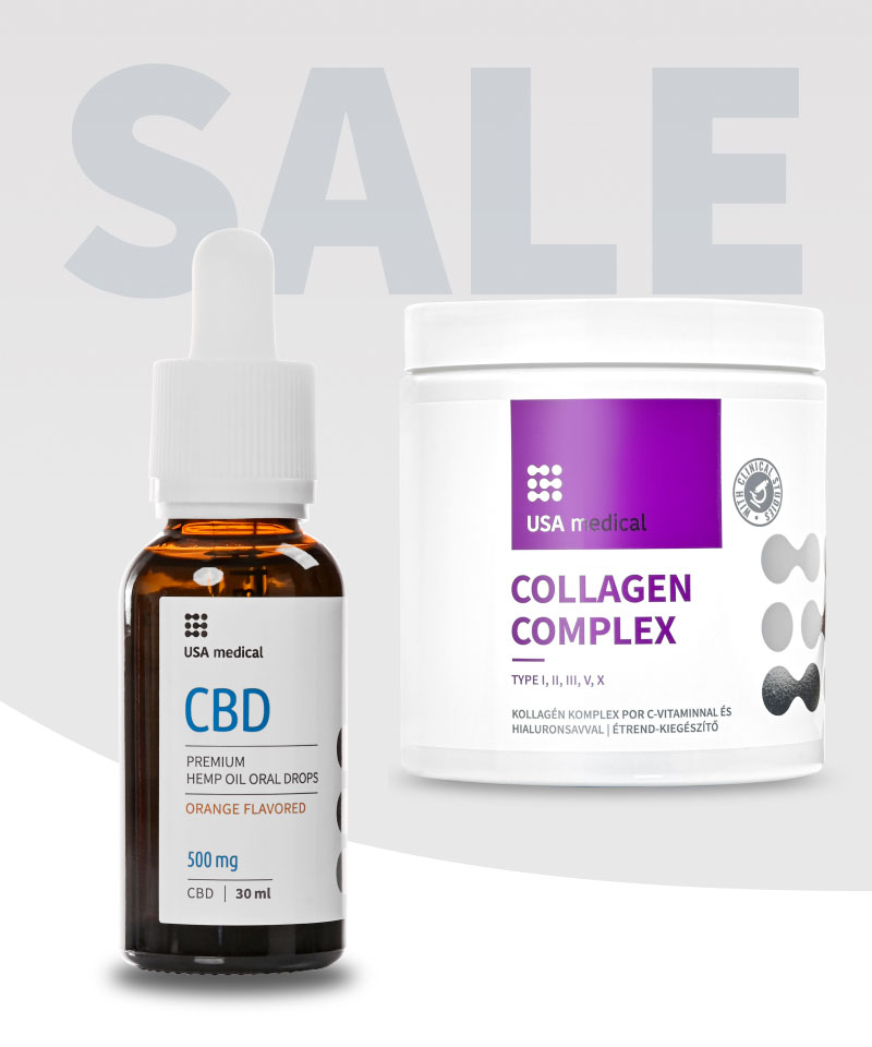 CBD Olaj 500 mg + Collagen Complex Por