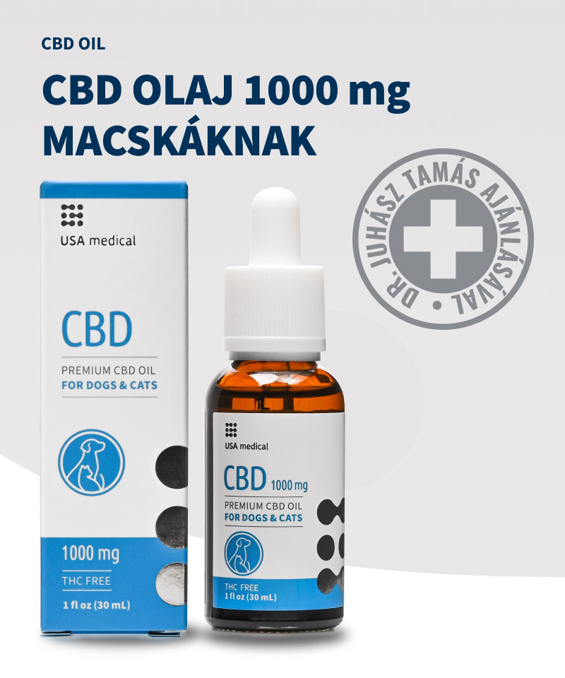CBD olaj macskáknak 1000 mg CBD / 30 ml