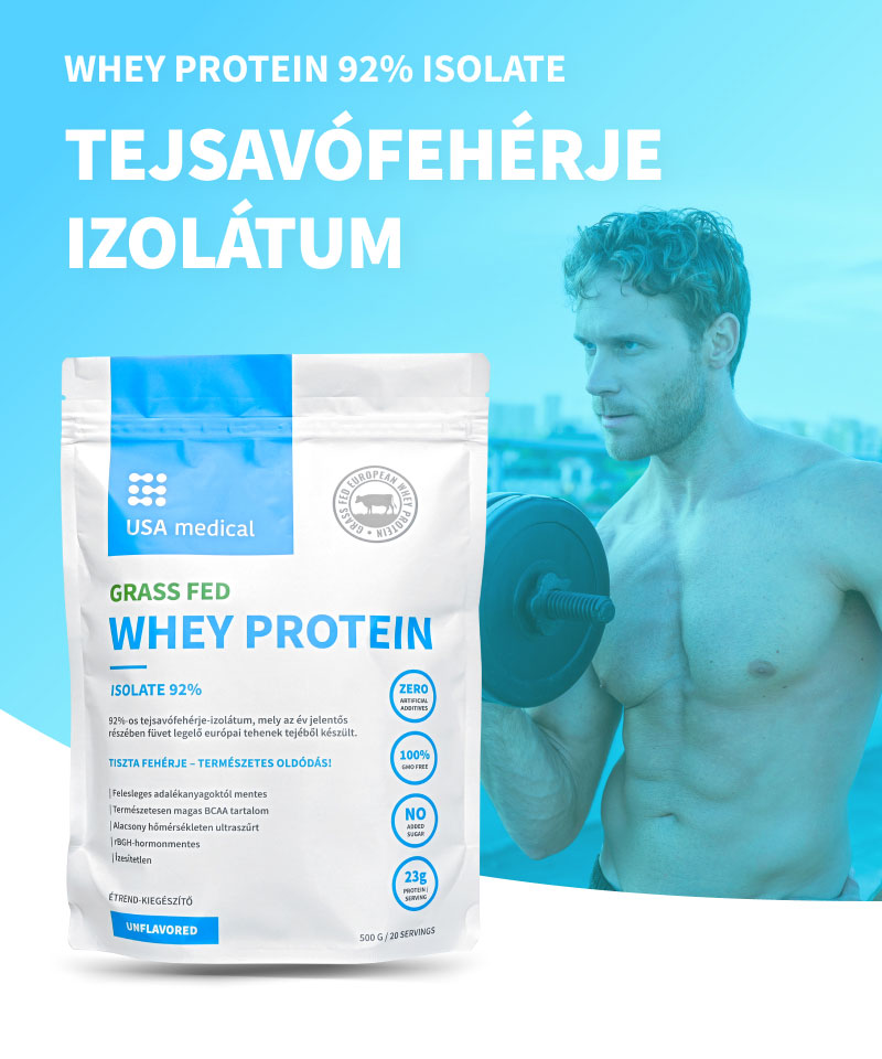 Fehérje - 92%-os tejsavófehérje izolátumból