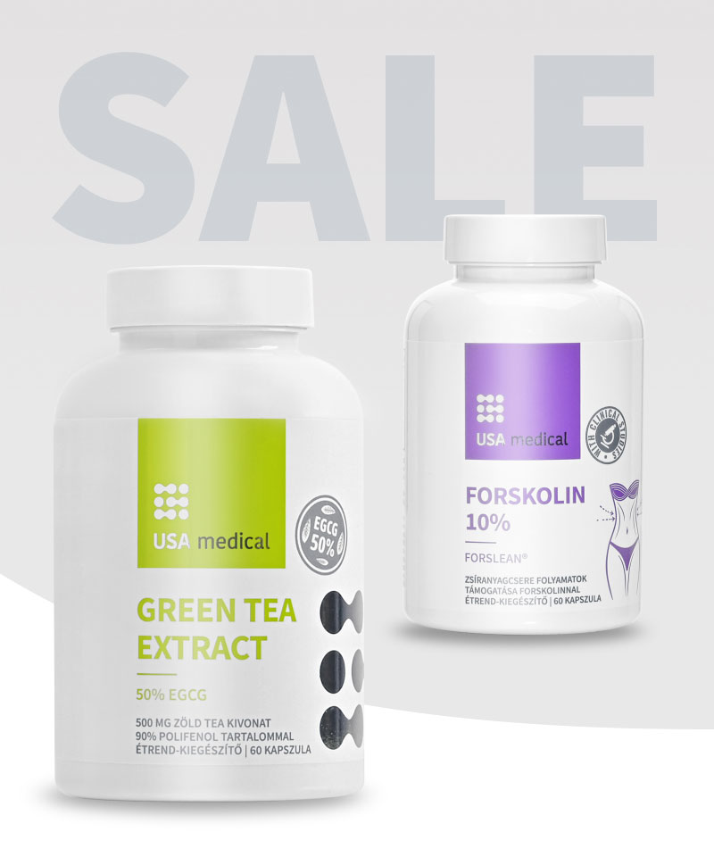 Zöld tea kivonat 50% EGCG tartalommal+ Forskolin 10% kivonat