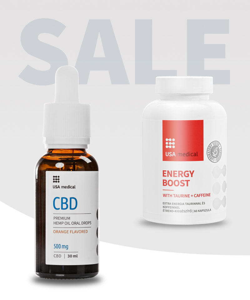 CBD Olaj 500 mg + Energy Boost kapszula