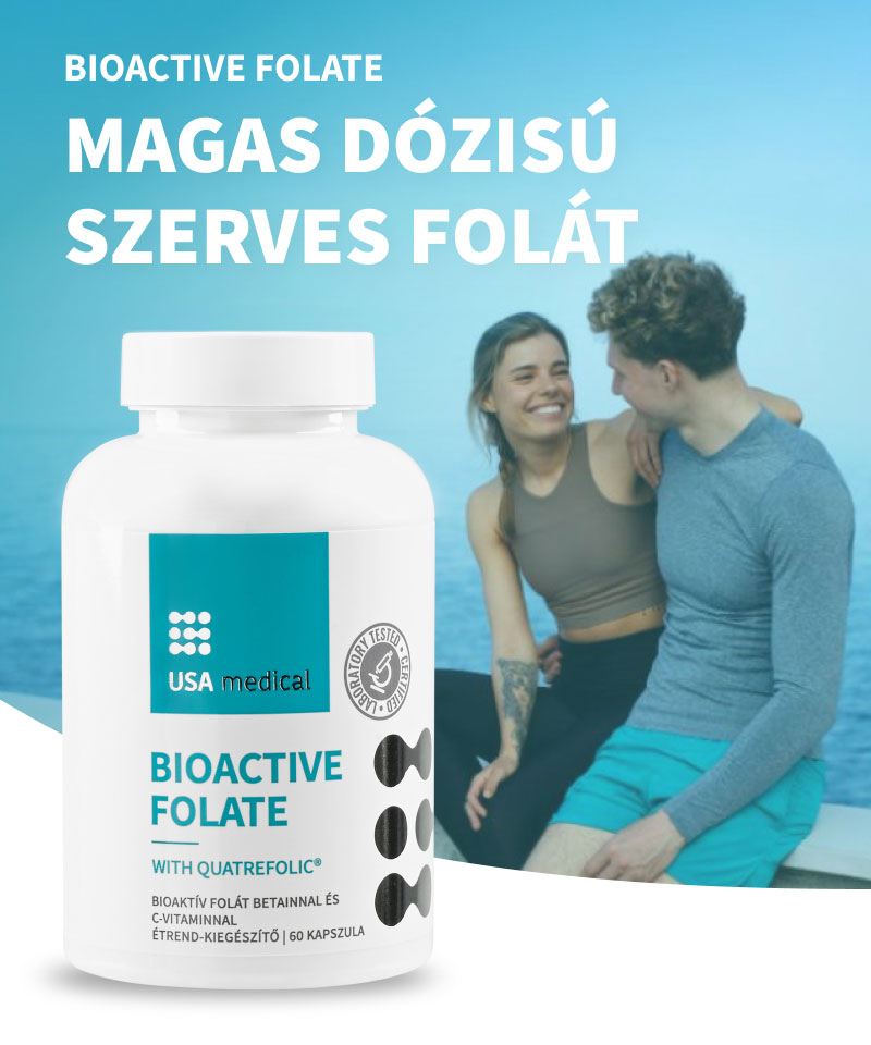 Bioaktív szerves folát Quatrefolic® kapszula 60 db