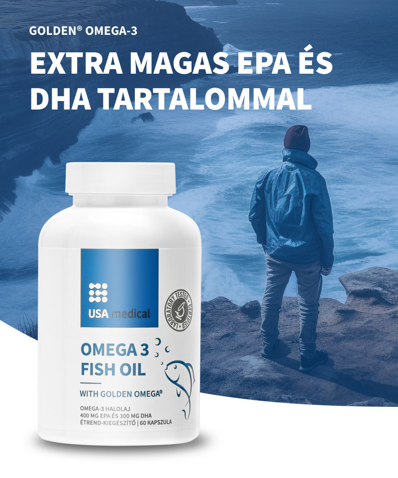 GOLDEN® Omega 3 halolaj kapszula 60 db