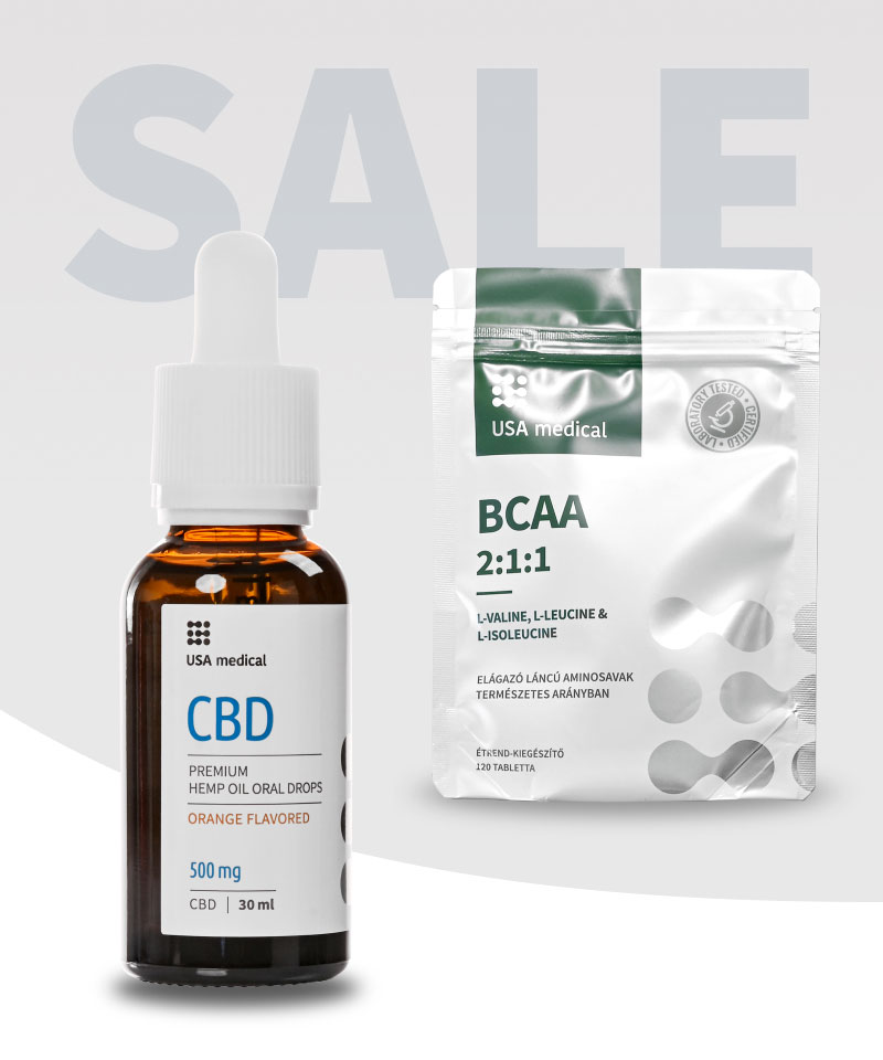 CBD Olaj 500 mg + BCAA 2:1:1