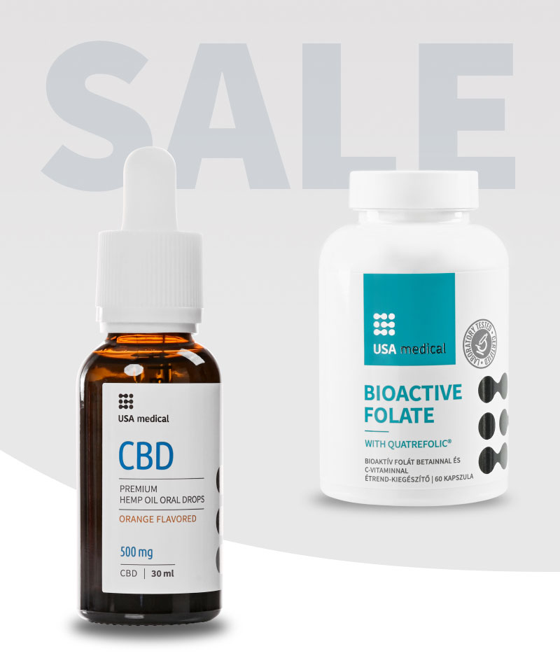 CBD Olaj 500 mg + Bioaktív folát