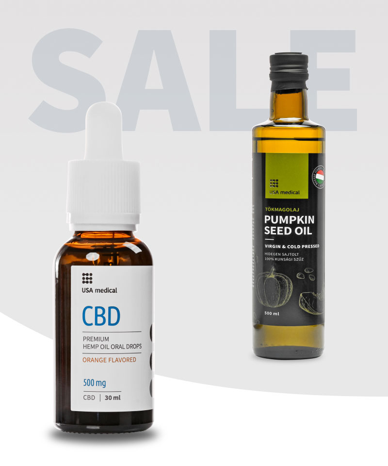 CBD Olaj 500 mg + Tökmagolaj 500 ml