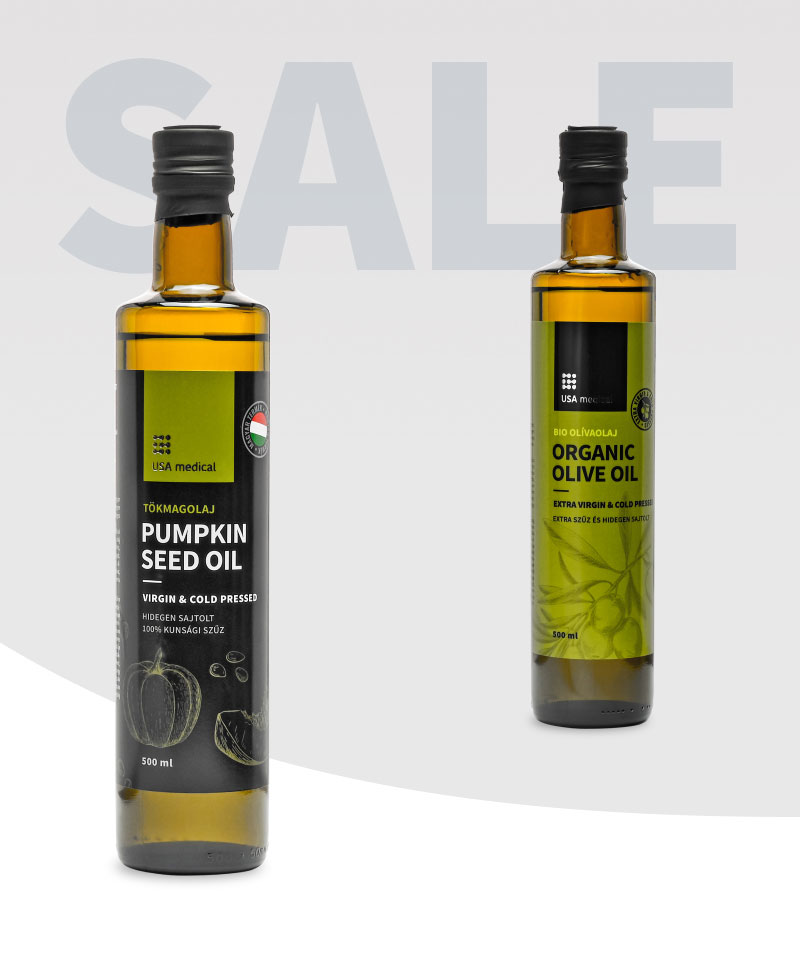 Tökmagolaj 500 ml + Bio olívaolaj 500 ml