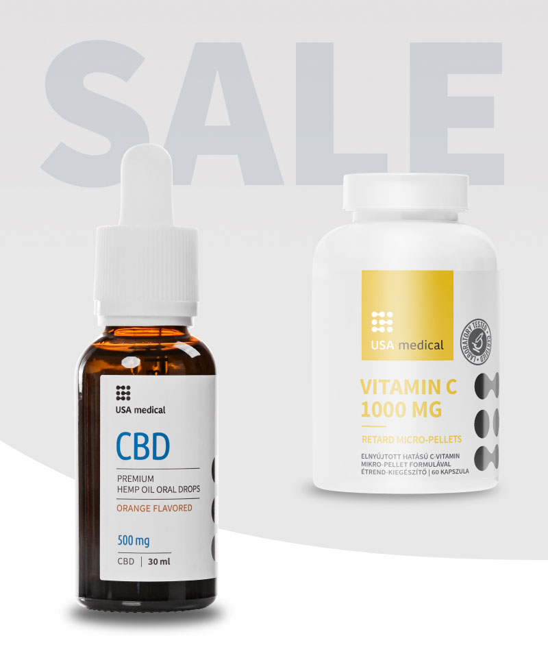 CBD Olaj 500 mg + C-vitamin 1000 mg Retard kapszula