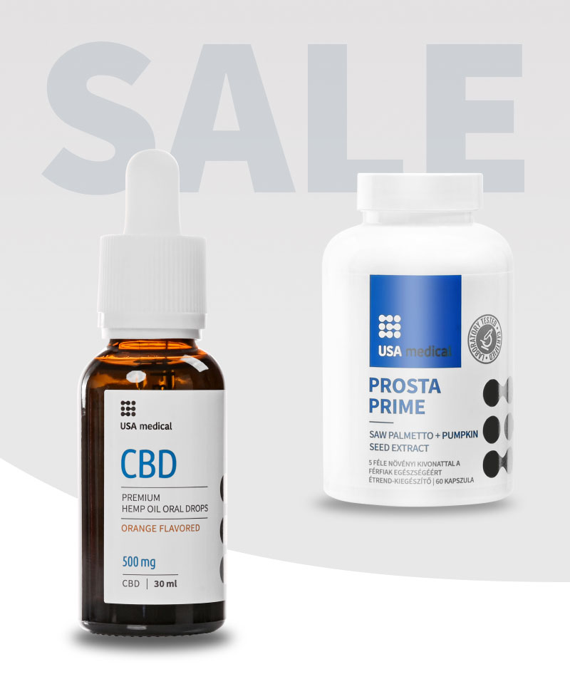 CBD Olaj 500 mg + Prosztata Komplex kapszula