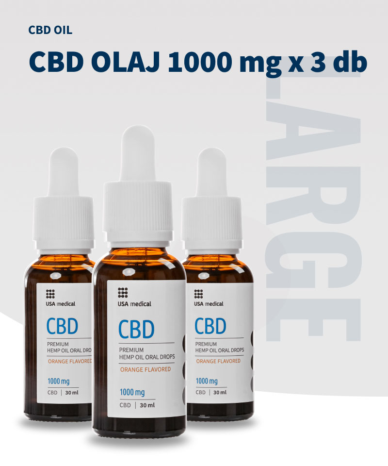 USA medical CBD Olaj 1000 mg | 30 ml x 3 db