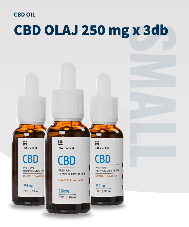USA medical CBD Olaj 250 mg | 30 ml x 3 db