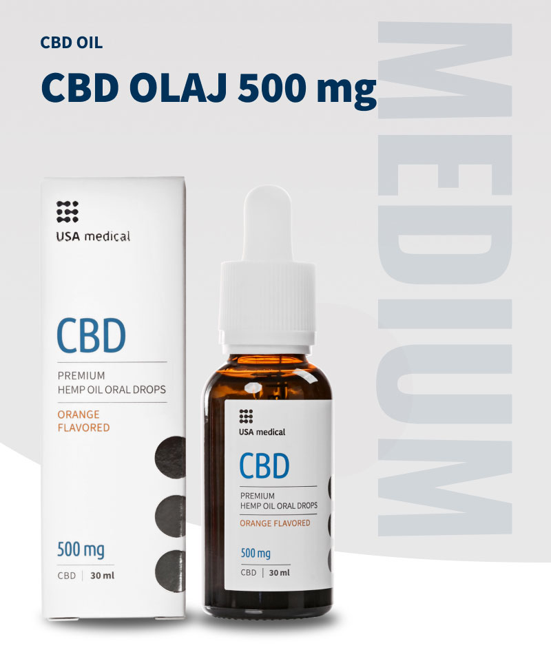 USA medical CBD Olaj 500 mg | 30 ml