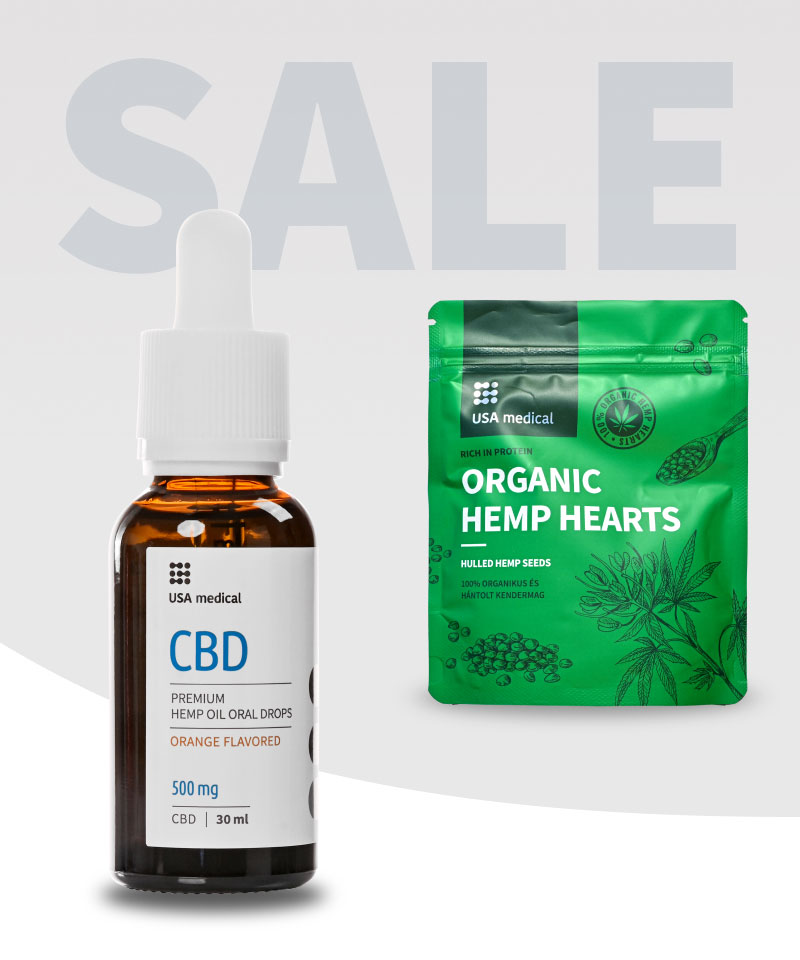 CBD Olaj 500 mg + Organikus hántolt kendermag